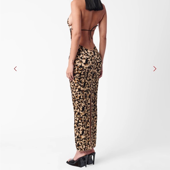 Poster girl Leopard Print Halter Maxi Dress - Picture 5 of 6